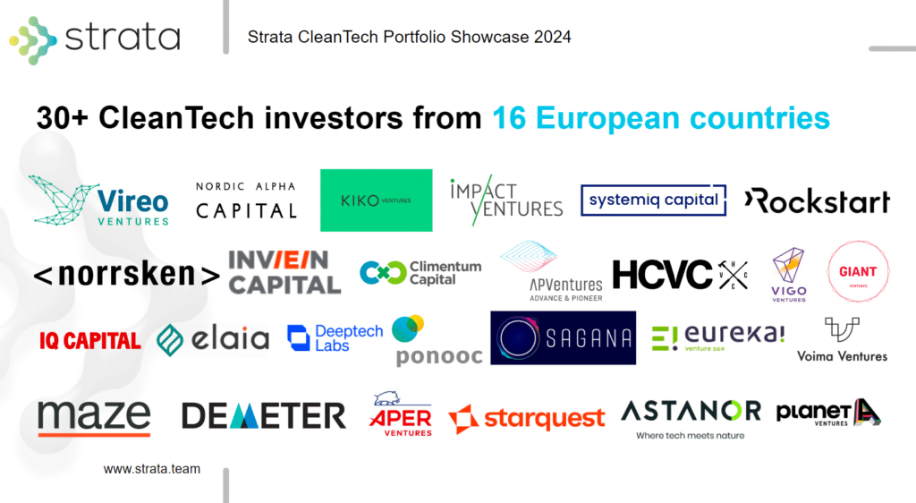 cleantech investors from 16 European countries