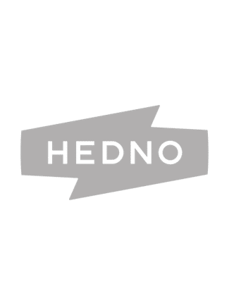 hedno logo gris
